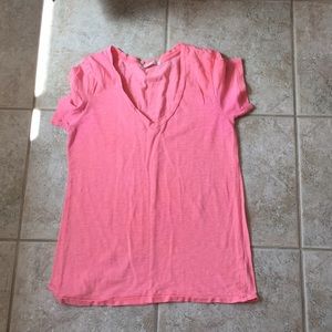 Coral forever 21 v-neck